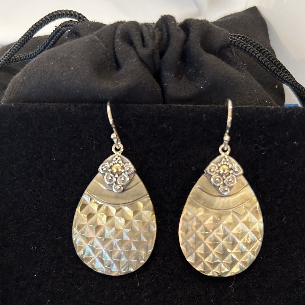 925 Silver Dangle Pierced Earrings